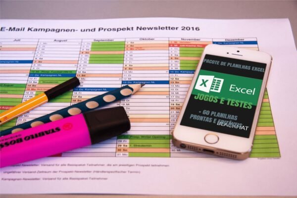 Pacote de Planilhas Excel Jogos e Testes - Image 2