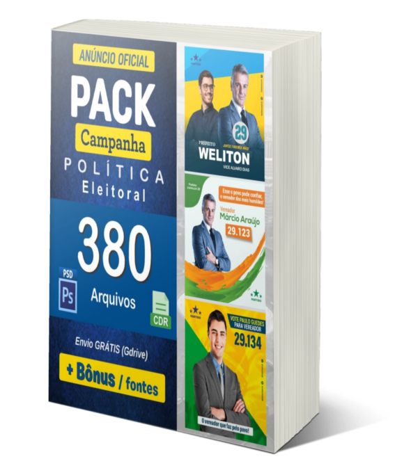 Pack Artes Gráficas Campanhas Políticas 2024