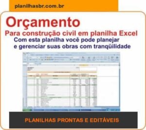 planilhas excel de construção e reformas