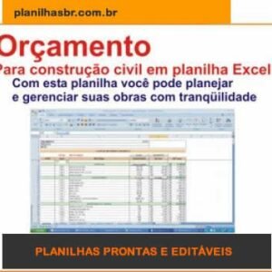 planilhas excel de construção e reformas